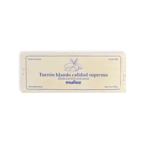 Turrón 250 grs blando de almendra