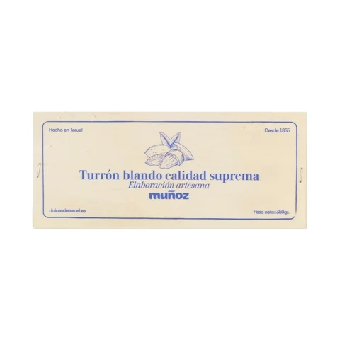 Turrón 350 grs blando de almendra