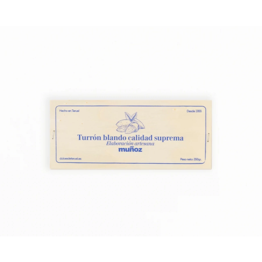 Turrón 350 grs blando de almendra
