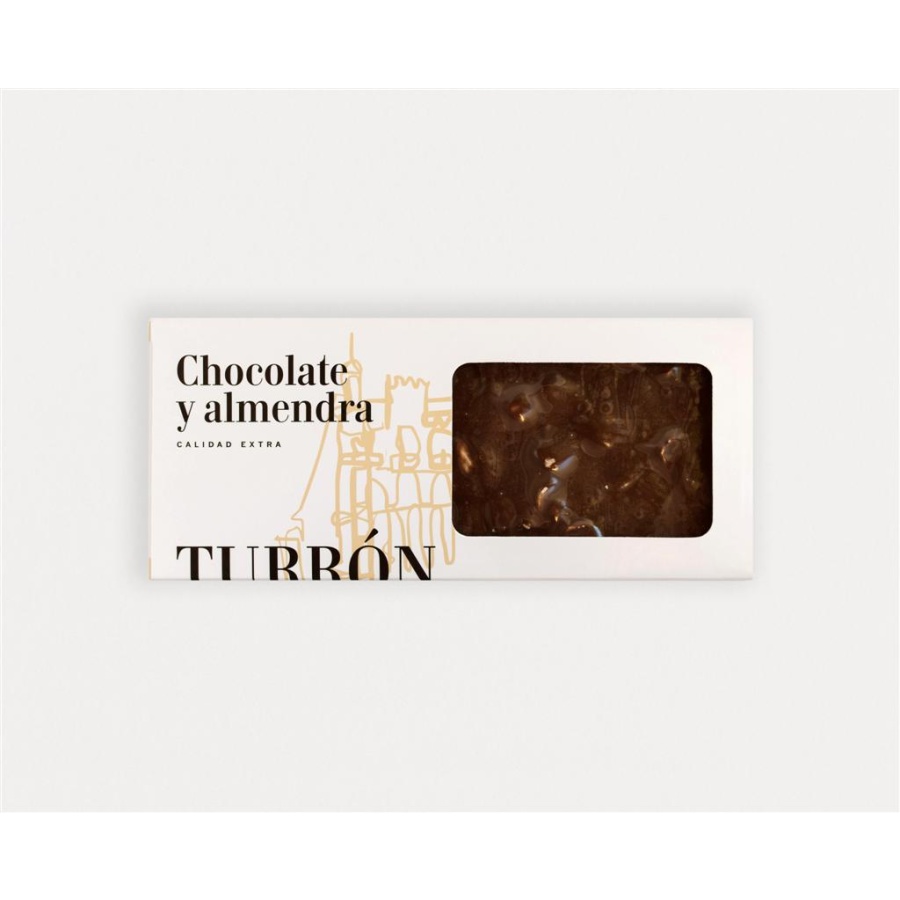 Turrón de chocolate y almendra 280 grs aprox