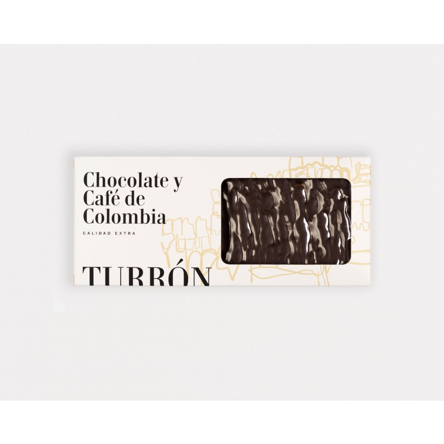 Turrón de chocolate y café de colombia 280 grs aprox