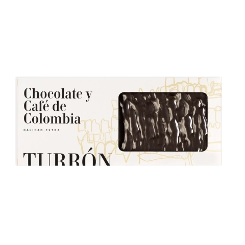 Turrón de chocolate y café de colombia 280 grs aprox