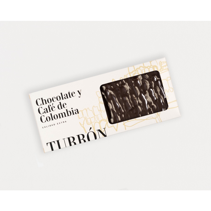 Turrón de chocolate y café de colombia 280 grs aprox