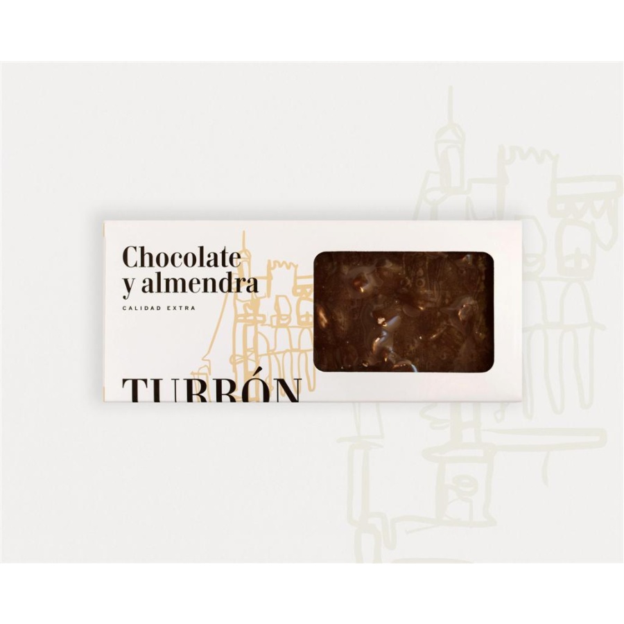 Turrón de chocolate y almendra 280 grs aprox