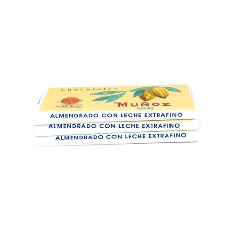 Chocolate con leche y almendra Muñoz 150 grs