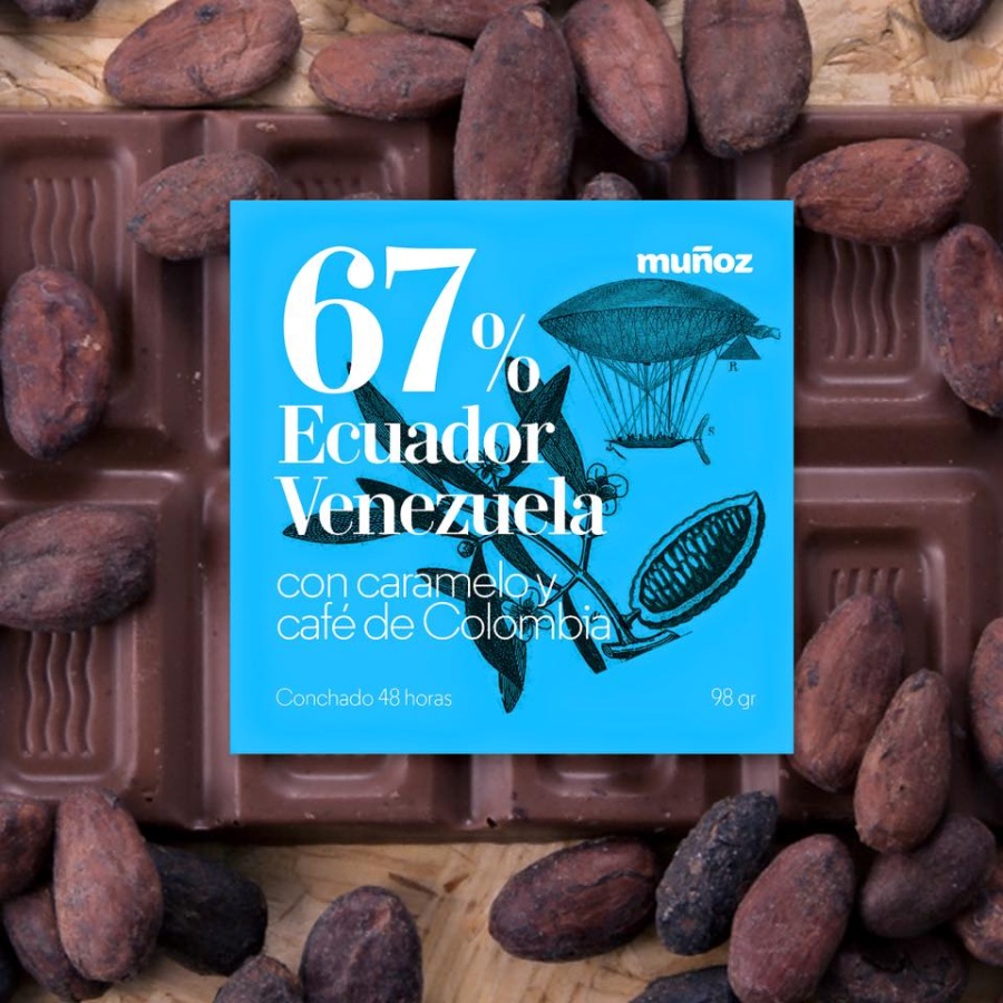 Chocolate con leche condensada 38%Cacao 98 Grs