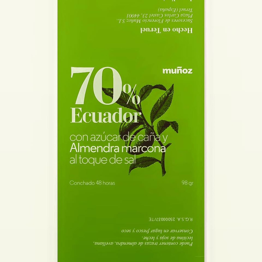 Chocolate con leche condensada 38%Cacao 98 Grs