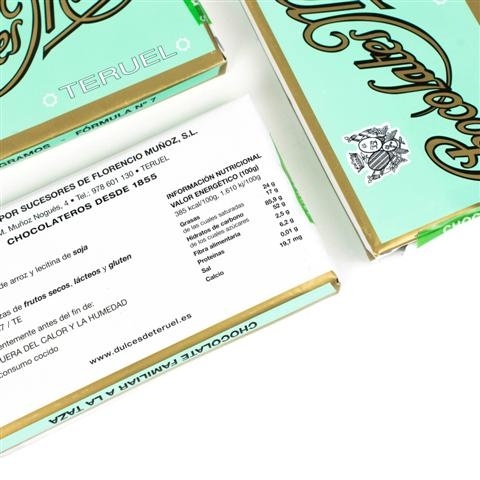 Chocolate a la piedra fórmula nº 7 400 grs