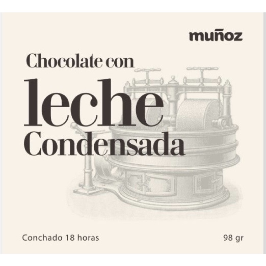 Chocolate con leche condensada 38%Cacao 98 Grs