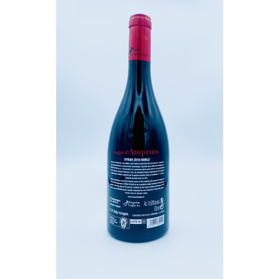 Vino Lagar d´Amprius Syrah 92/300